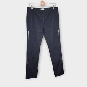 3.1 Phillip Lim Black Zipper Detail Straight Leg Pants Women’s Size 10